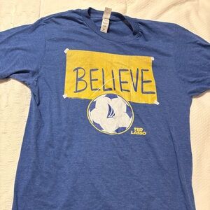 Blue Ted Lasso  'Believe' Graphic T-Shirt (new)